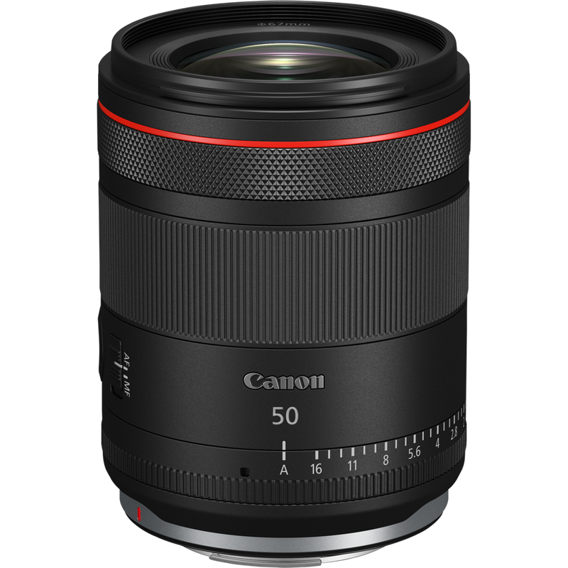Canon RF 50mm F1.4L VCM Objektiv Produkt Ansicht von oben