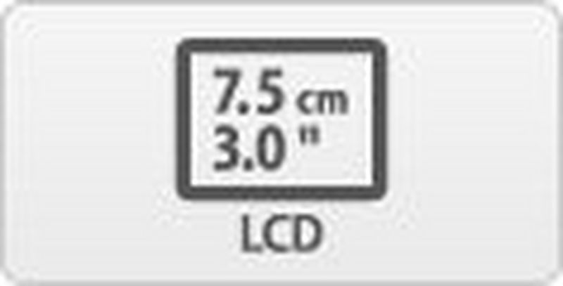
         LCD zaslon od 7,5 cm (3,0 inča)
       