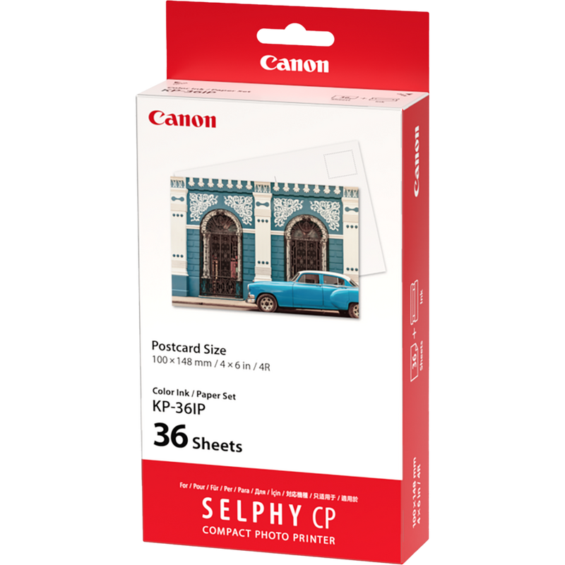 Canon KP-36IP Colour Ink + 100 x 148 mm Paper Set, 36 Sheets Product Right View