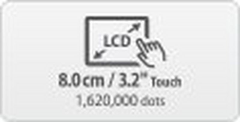 
         8.0 cm 3.2 inch LCD Touch
       