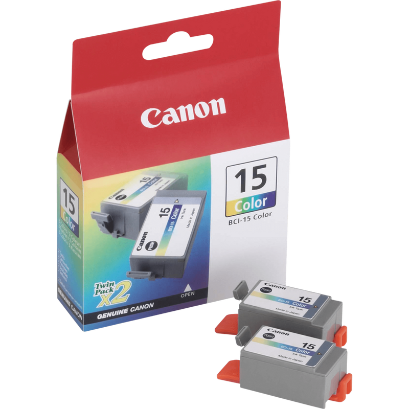 Canon BCI-15CMY Farbtinte Multipack Produkt Ansicht von links mit Patrone