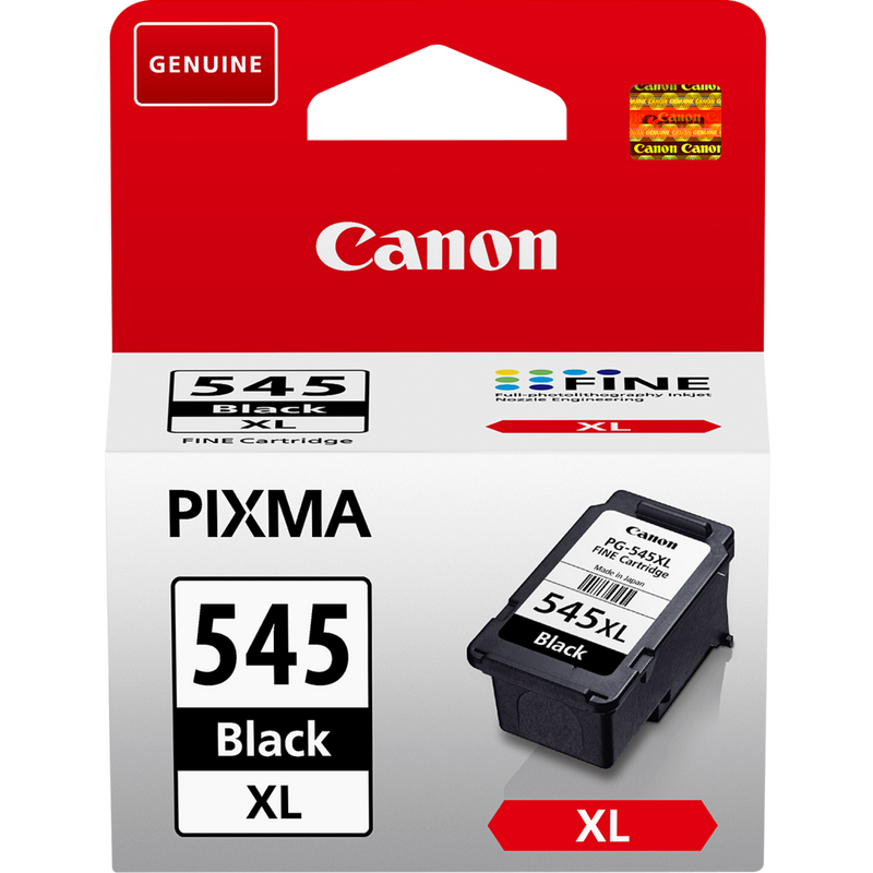 Canon PG-545XL Tinte Schwarz mit hoher Reichweite Produkt Vorderansicht