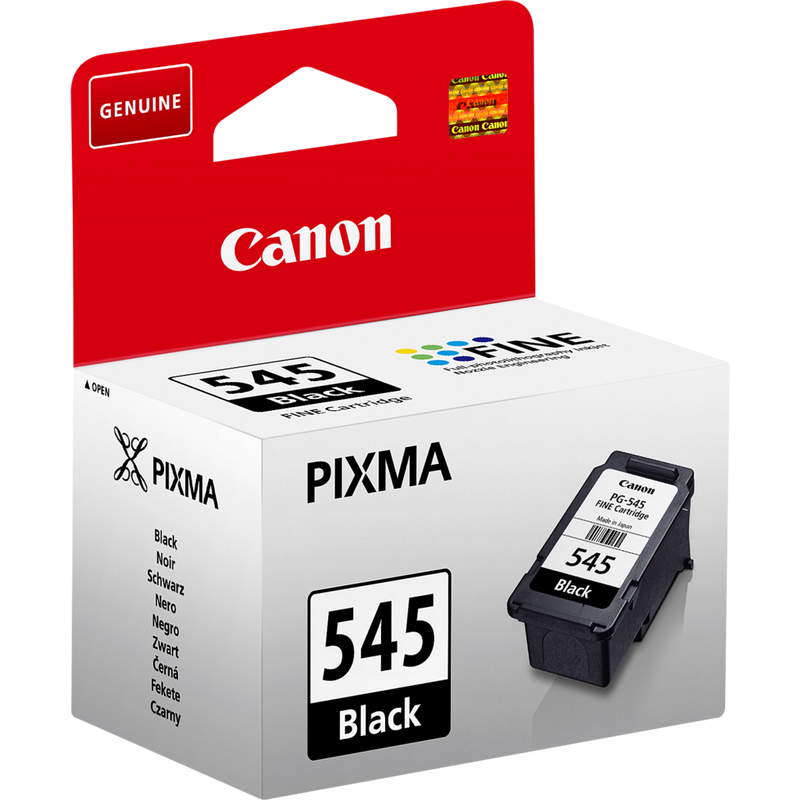 Canon PG-545 Tinte Schwarz Produkt Ansicht von links