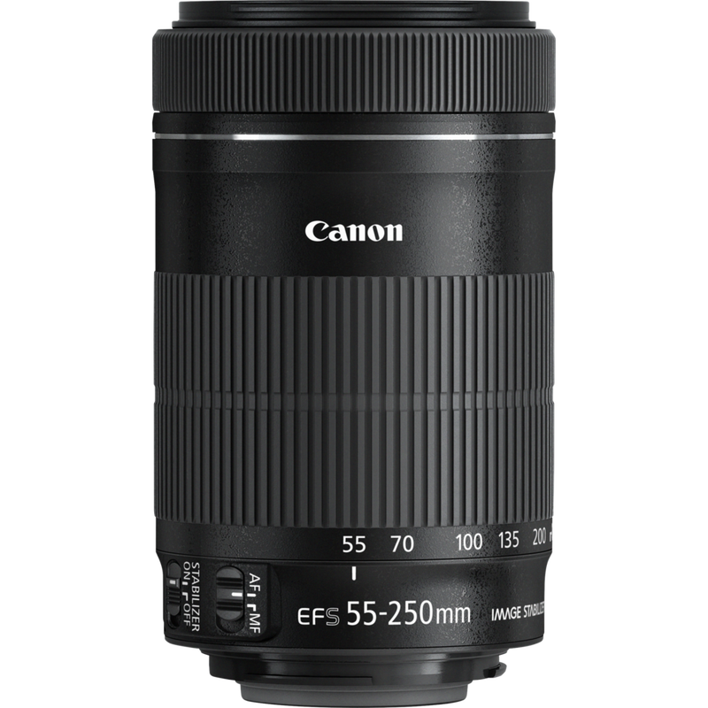 Canon EF-S 55-250mm f/4-5.6 IS STM Objektiv Produkt Vorderansicht