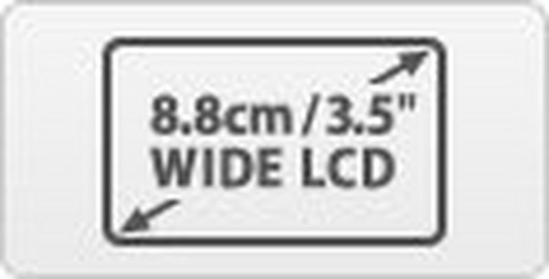 8,8 cm LCD-laiekraan