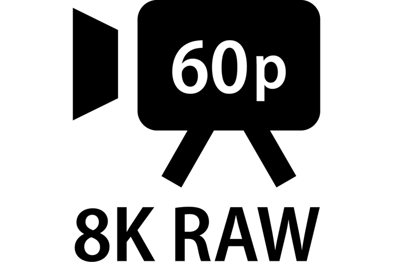 8K video vo formáte RAW až do 60p
