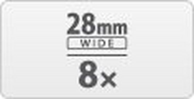 Zoom ottico 8x, obiettivo grandangolare