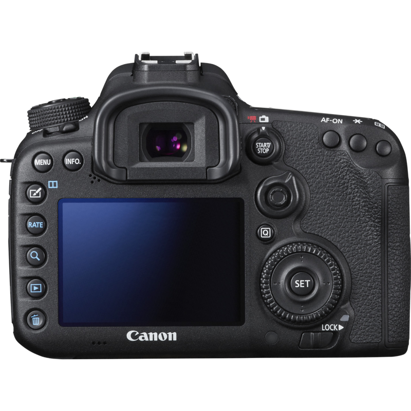 Canon EOS 7D Mark II Gehäuse + W-E1 WLAN-Adapter Produkt Rückansicht