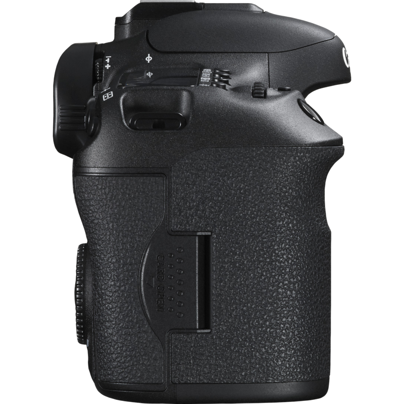 Canon EOS 7D Mark II Gehäuse + W-E1 WLAN-Adapter Produkt Ansicht von links