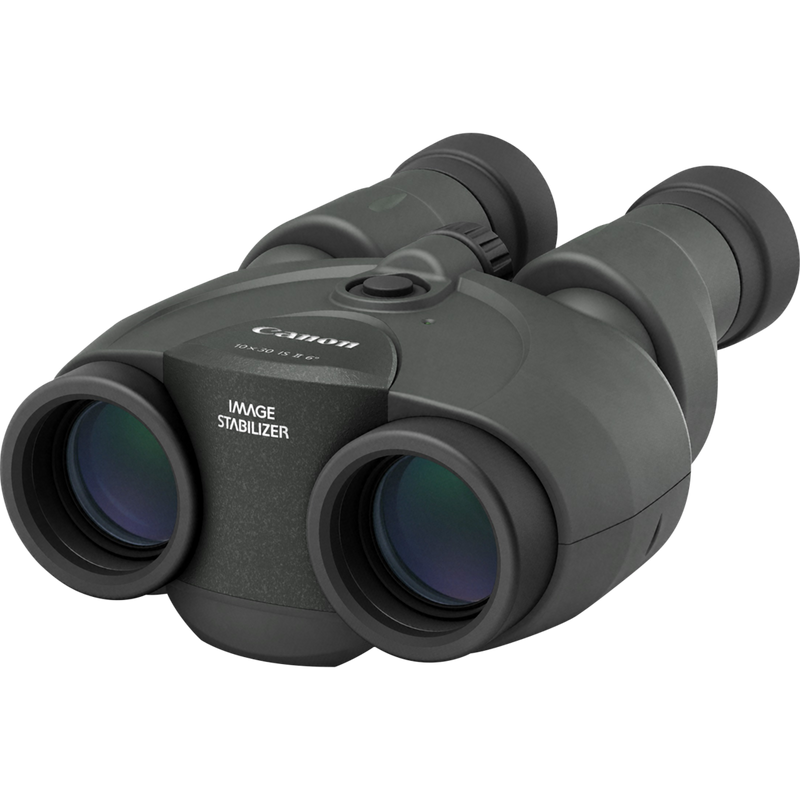 Canon 10x30 IS II Fernglas Produkt Vorderansicht von links