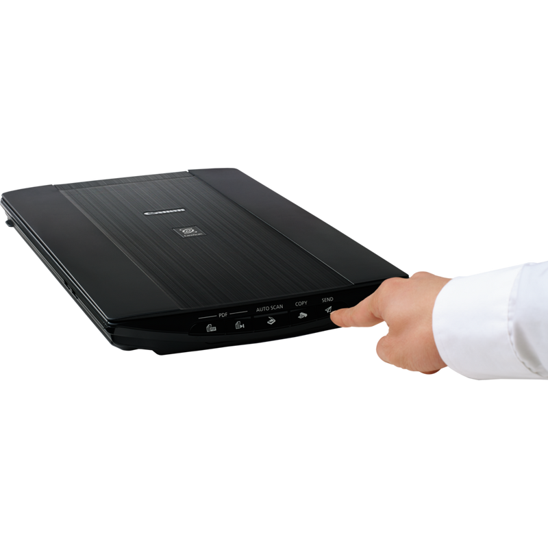 Canon CanoScan LiDE 220 Produkt Hand, die das Produkt bedient