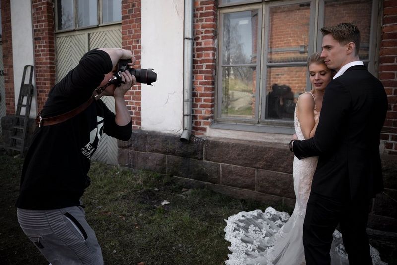 Photographer taking pictures