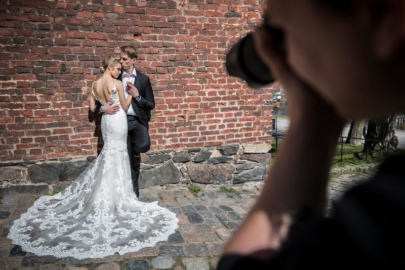 Photographer taking pictures