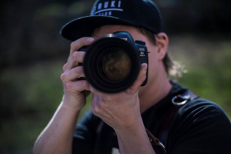 Photographer taking pictures