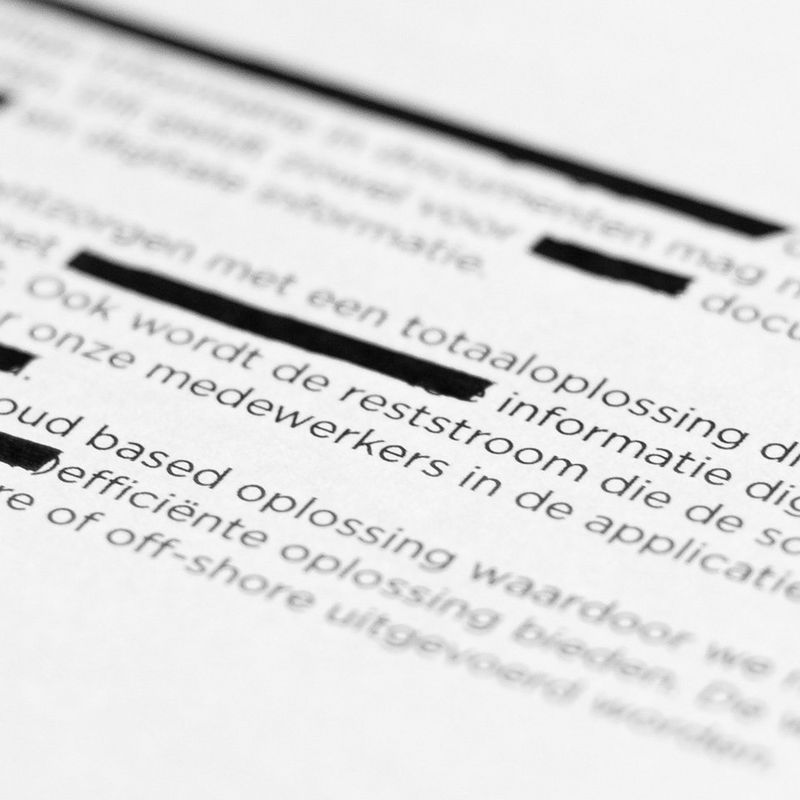 Documenten anonimiseren