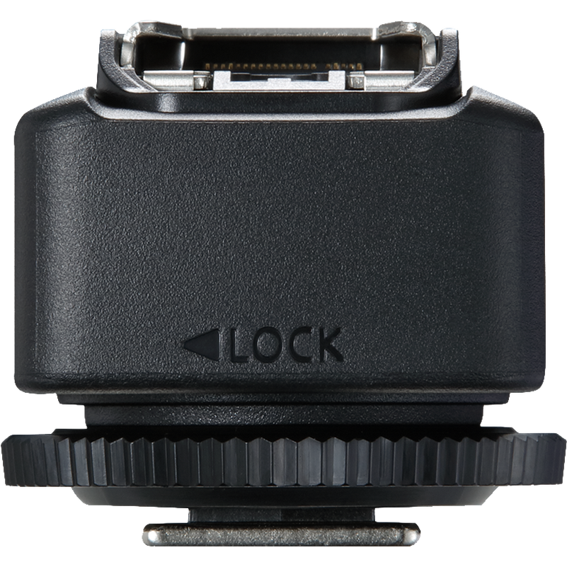 Vorderansicht auf den Blitzkabelverschluss