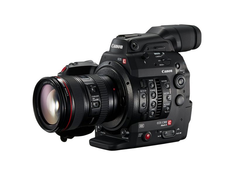 A Canon EOS C300 Mark II with a Canon EF 24-105mm f/4L IS II USM lens.