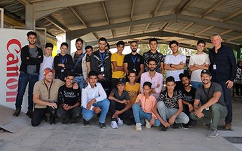 canon inspires, educates and empowers local youth with 6 months of workshops in za’atari refugee camp as part of its “young people programme”, in partnership with lens on life