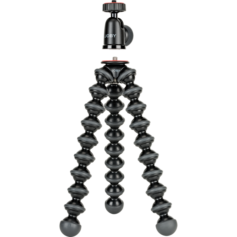 JOBY GorillaPod 1K Stativ plus BallHead 1K Kit Produkt Gerade Vorderansicht mit abgenommener Oberseite