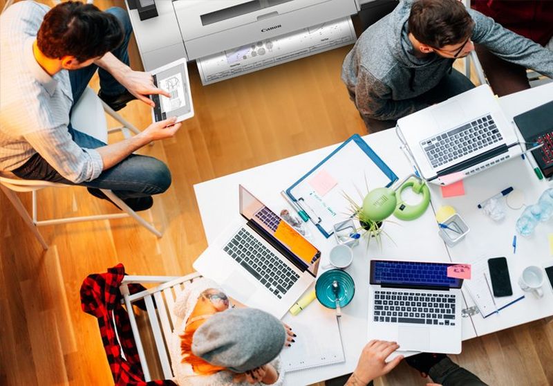 Großformat in kleinen Büros