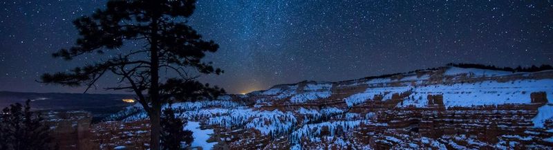 The Milky Way arcing over Bryce Canyon, Utah, USA