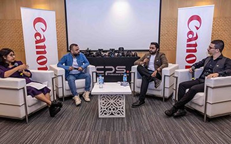 Canon leads discussion on the future of content creation at cabsat, with prominent content creators and full house of attendees