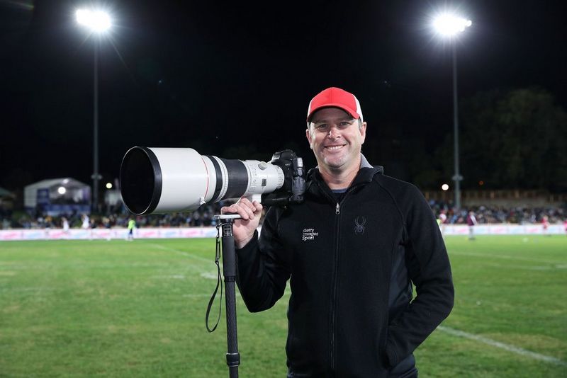 Getty sports photographer Mark Kolbe. © Paul Barkley