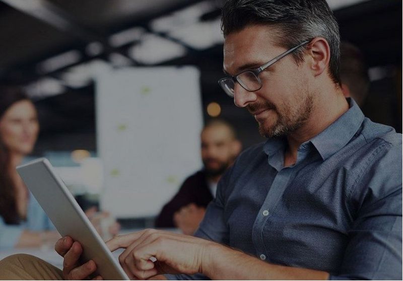 Folded newspapers in a row