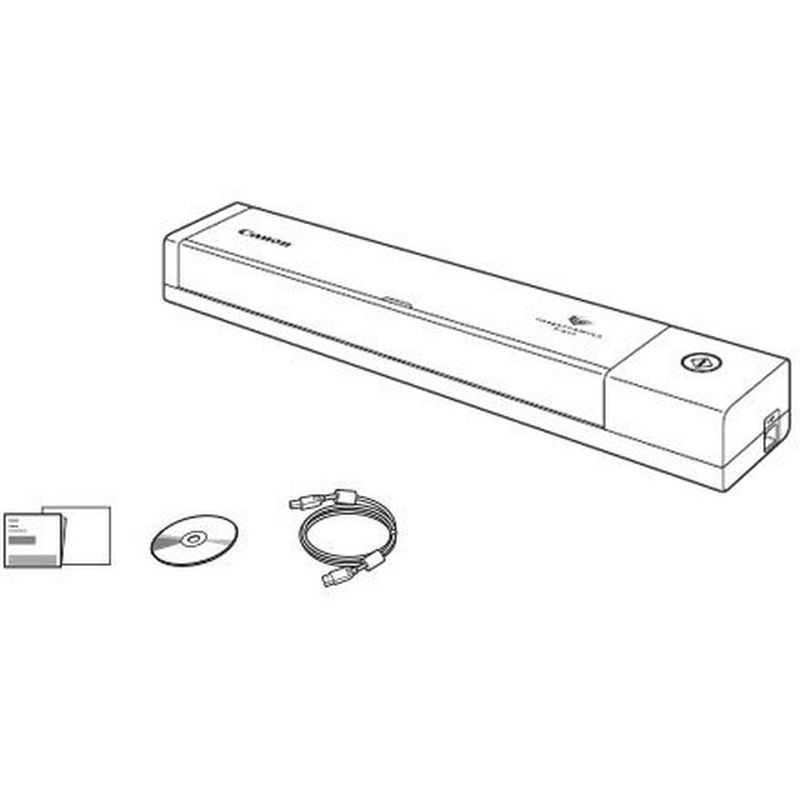 Canon imageFORMULA P-208II mobiler Dokumentenscanner Produkt Lieferumfang