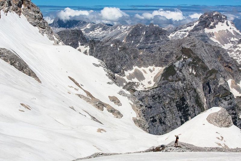 Mountains covered in snow