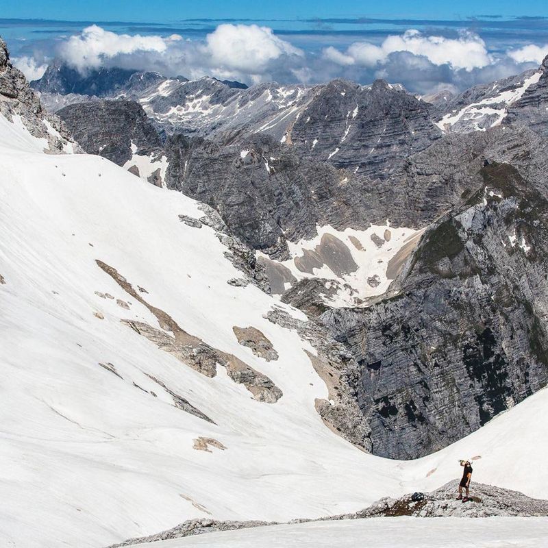 Mountains covered in snow