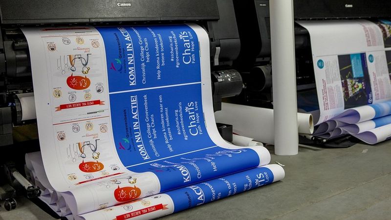 De imagePROGRAF in actie bij Reclameland