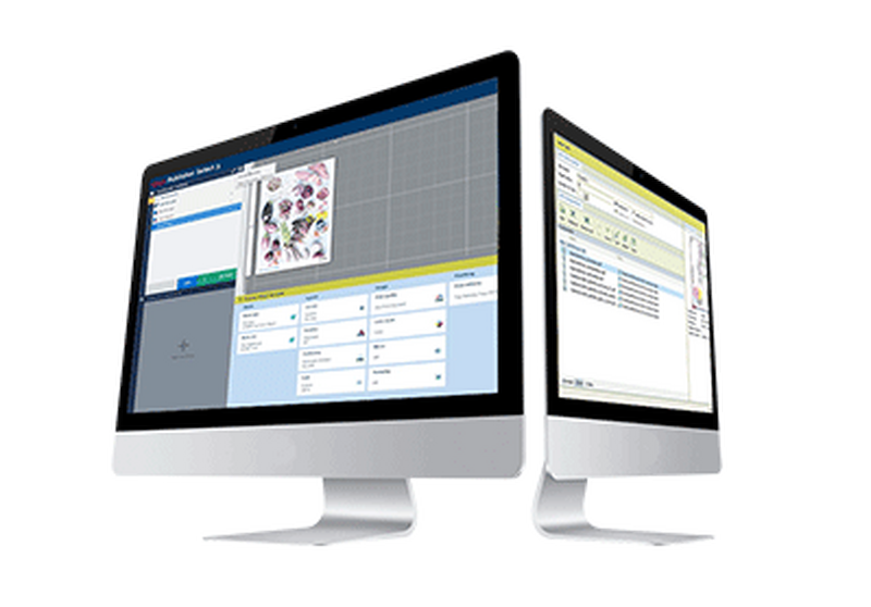 Print shop management software on desktops