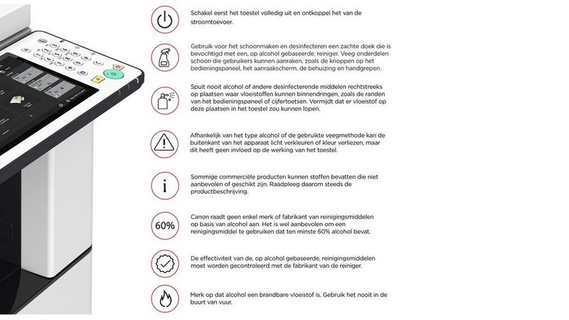 Reinig regelmatig op een correcte en veilige manier