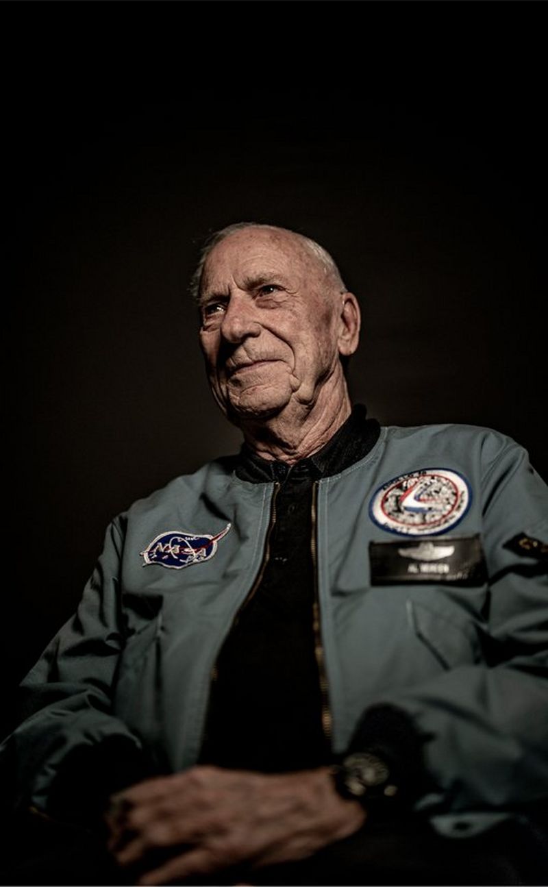A colour shot of Apollo 15 Command Module Pilot, Al Worden.