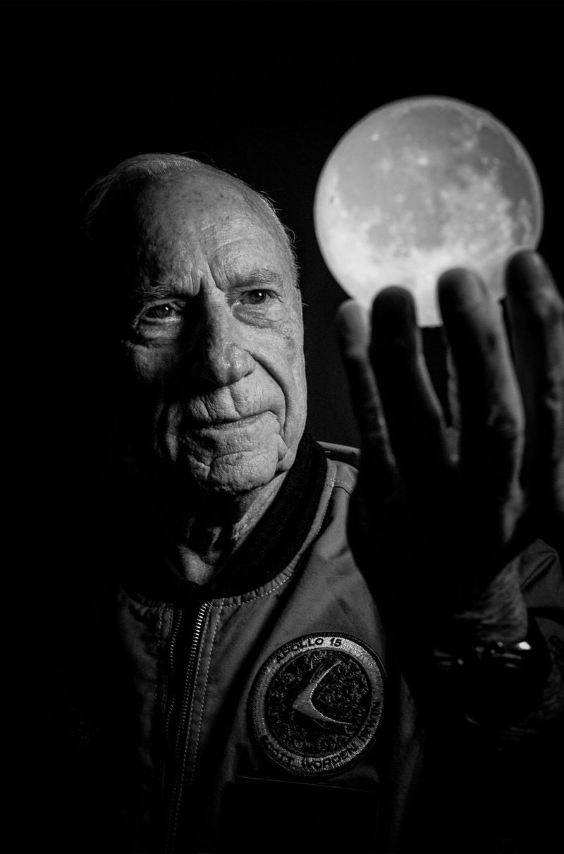 The badge of Apollo 15 Command Module Pilot, Al Worden. © Clive Booth