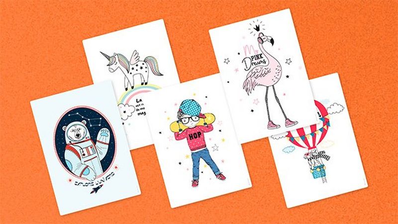 Affiches déco fun et colorées