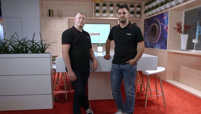 Tim und Furkan erzählen von ihrer spannenden Ausbildung zum Elektroniker bei Canon.