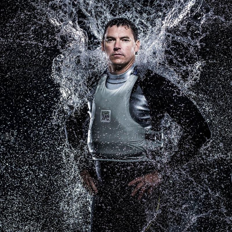 Sportsman hit by water