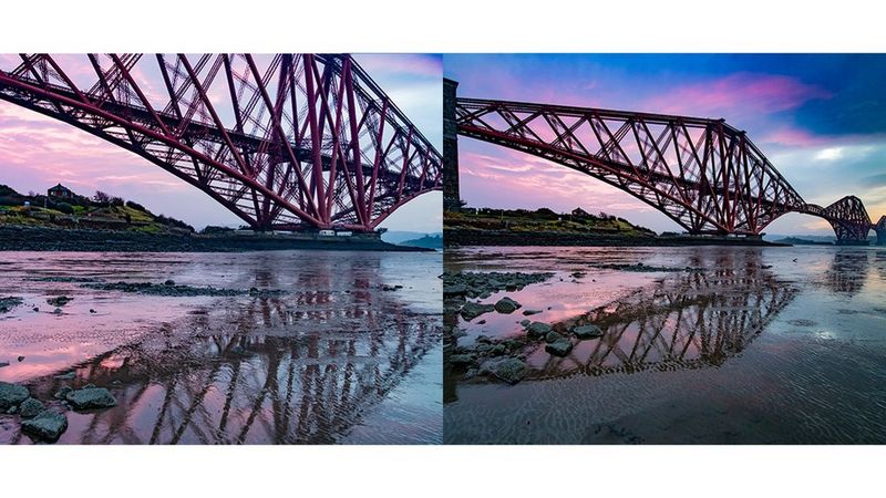 Bridge over low tide