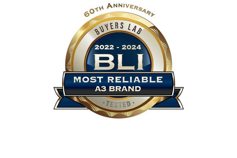 BLI 2022-2024 Most Reliable A3 brand