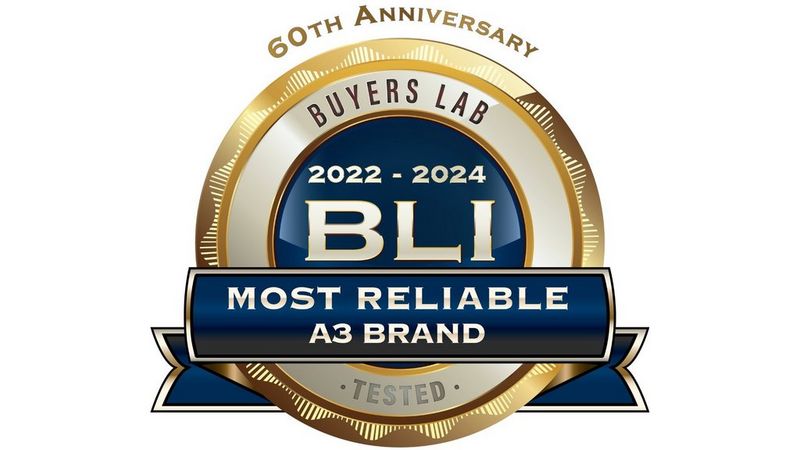 BLI 2022 – 2024 Most Reliable A3 Brand
