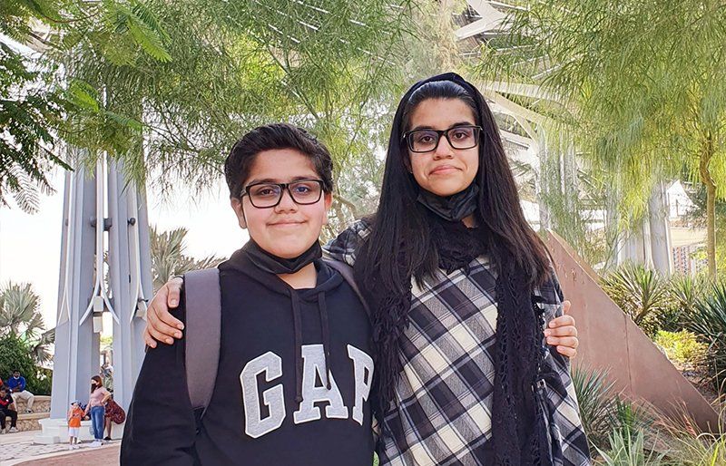 Aishwarya Ajit and Tom Urquhart at Expo 2020 Dubai