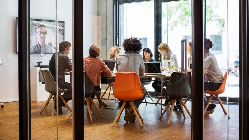People in meeting room