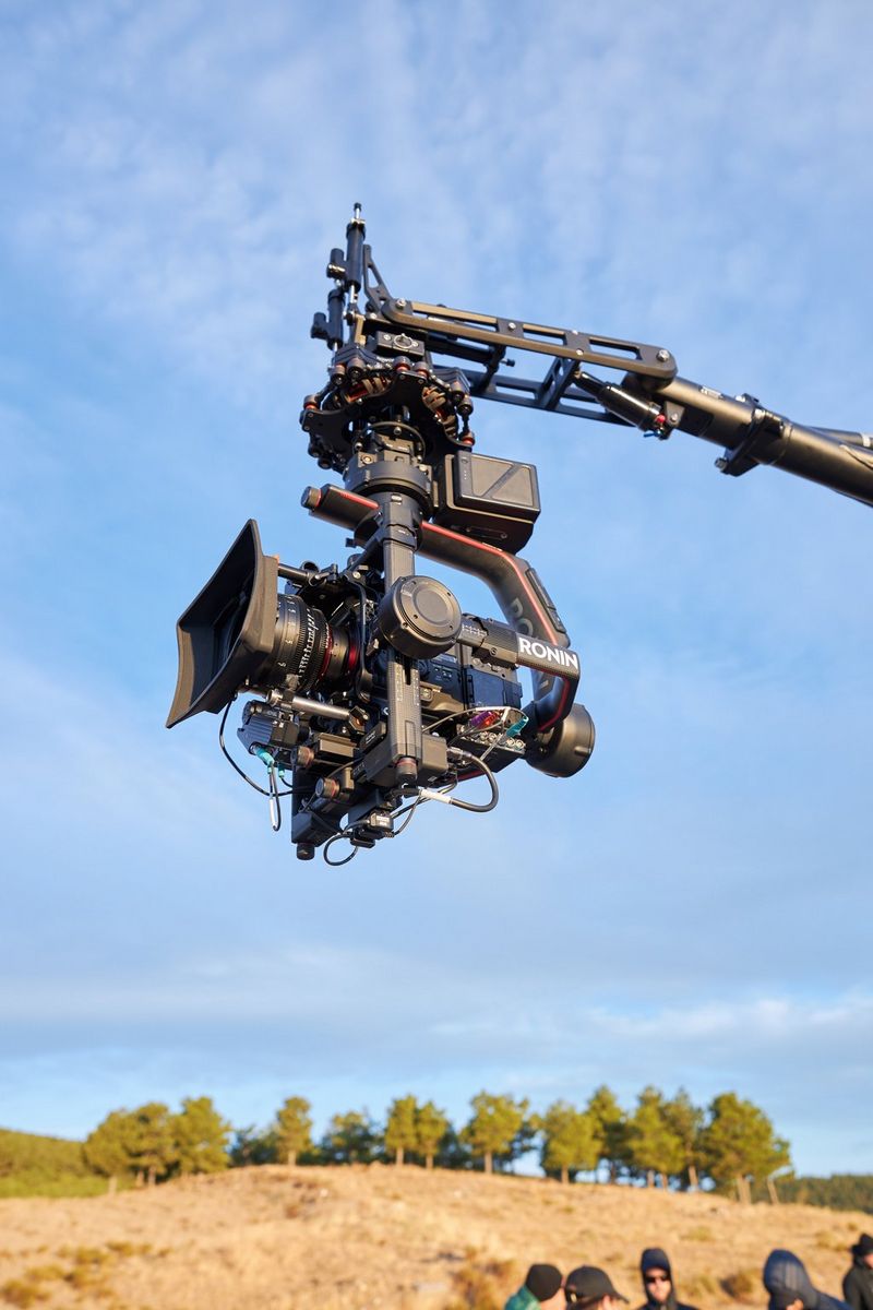 The Canon EOS C500 Mark II attached to a gimbal ready for a day of shooting.