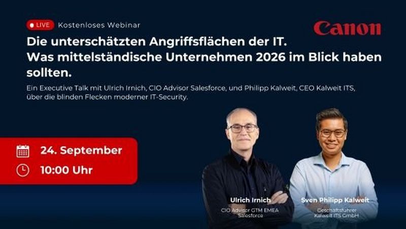 Webinar – Die unterschätzten Angriffsflächen der IT. Was mittelständische Unternehmen 2026 im Blick haben sollten.