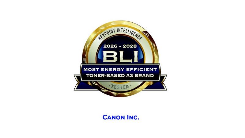 Les imprimantes A3 et A4 toner de Canon récompensées pour leur efficacité énergétique par Keypoint Intelligence