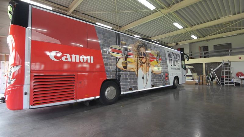 L'autobus che ha fatto parlare di sé a drupa 2024