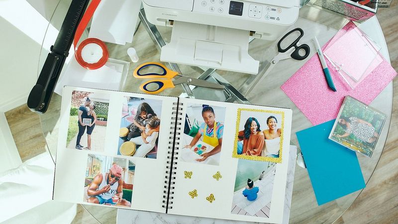 Crafting a family photo album