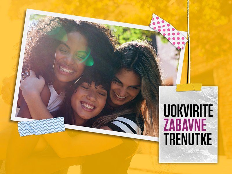 Uokvirite zabavne trenutke